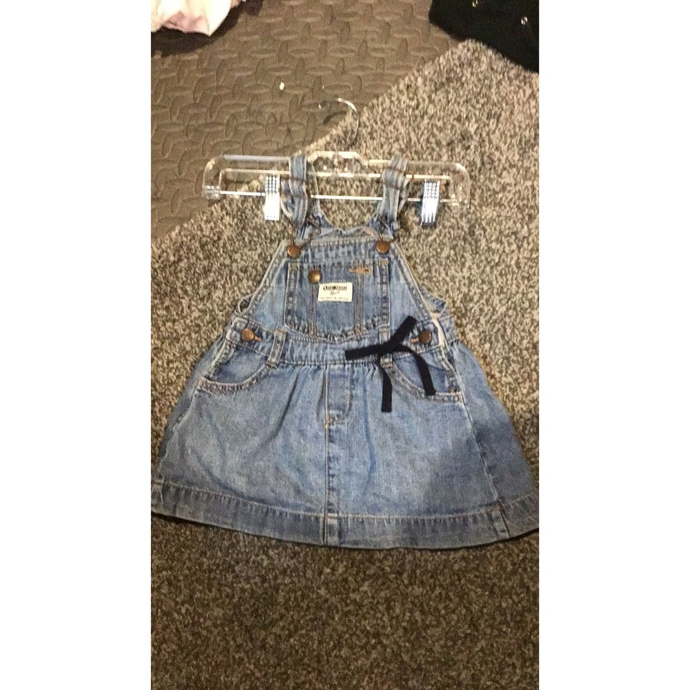 18m OshKosh denim dress all w/bow